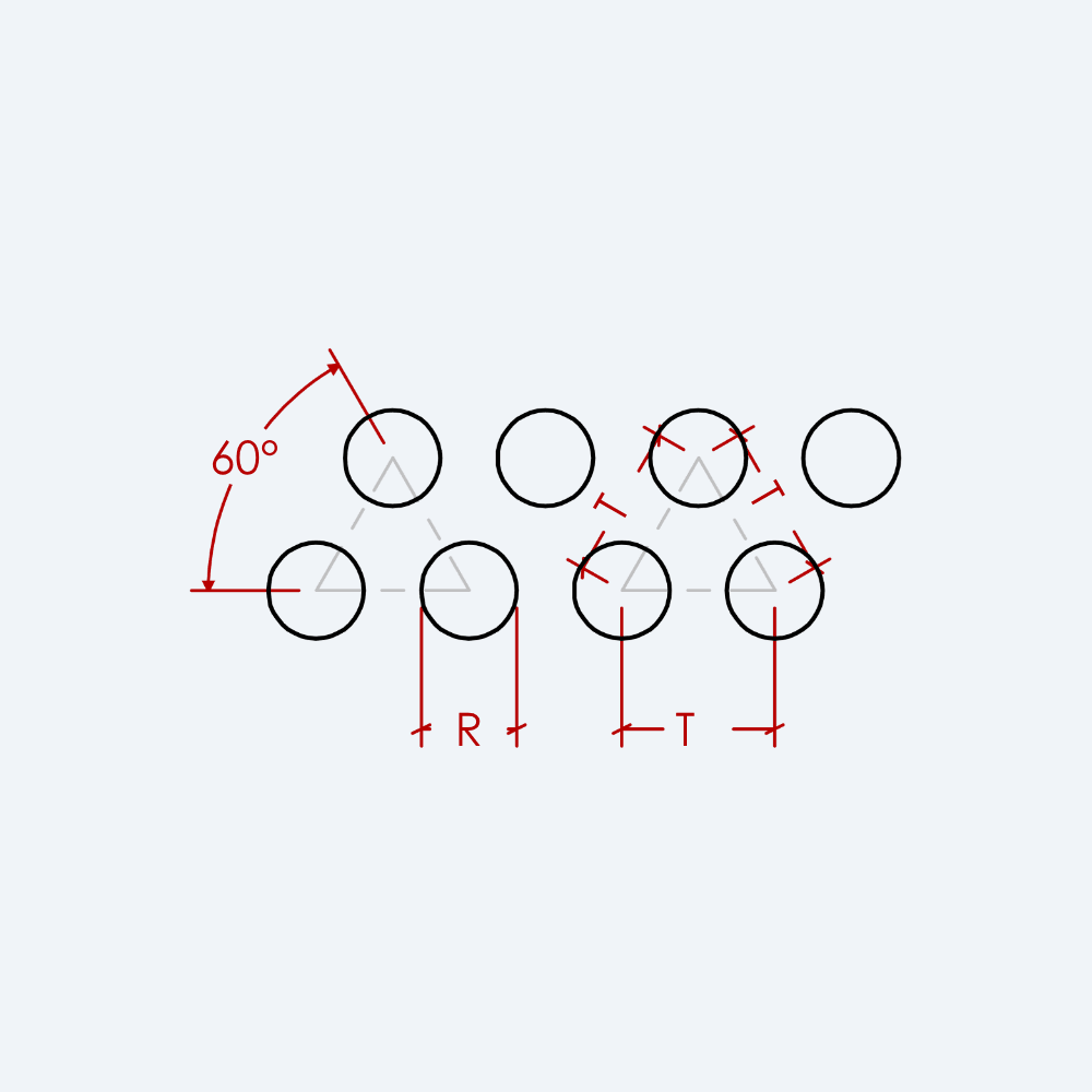 Round hole pattern